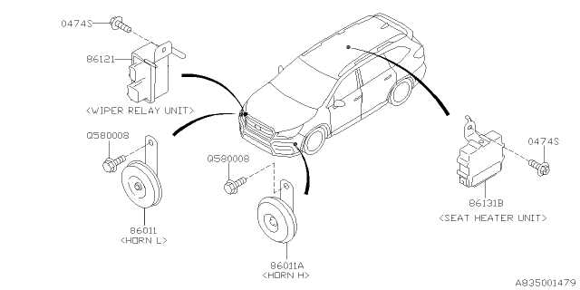 subaru ascent parts diagram