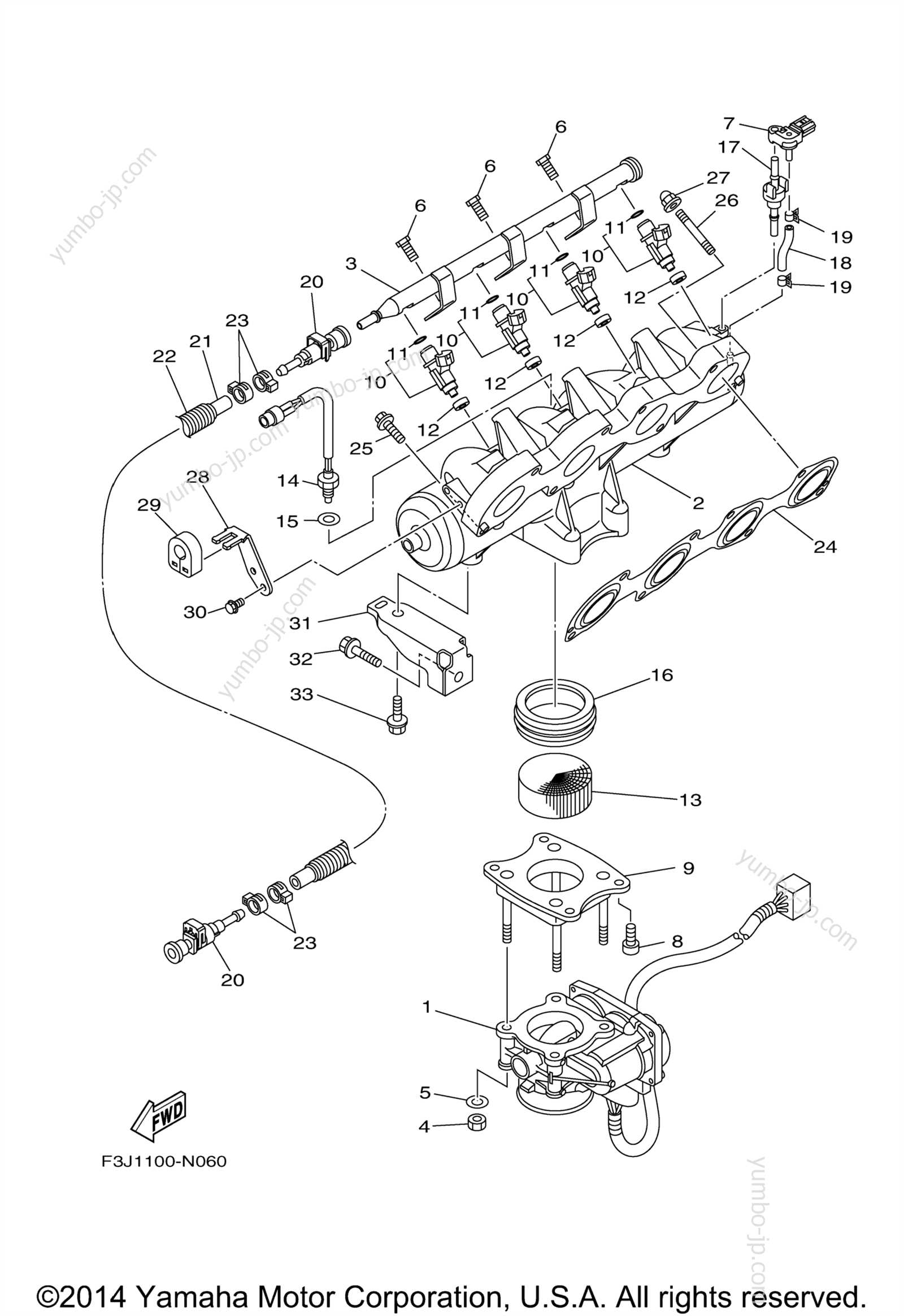 yamaha jet ski parts diagram