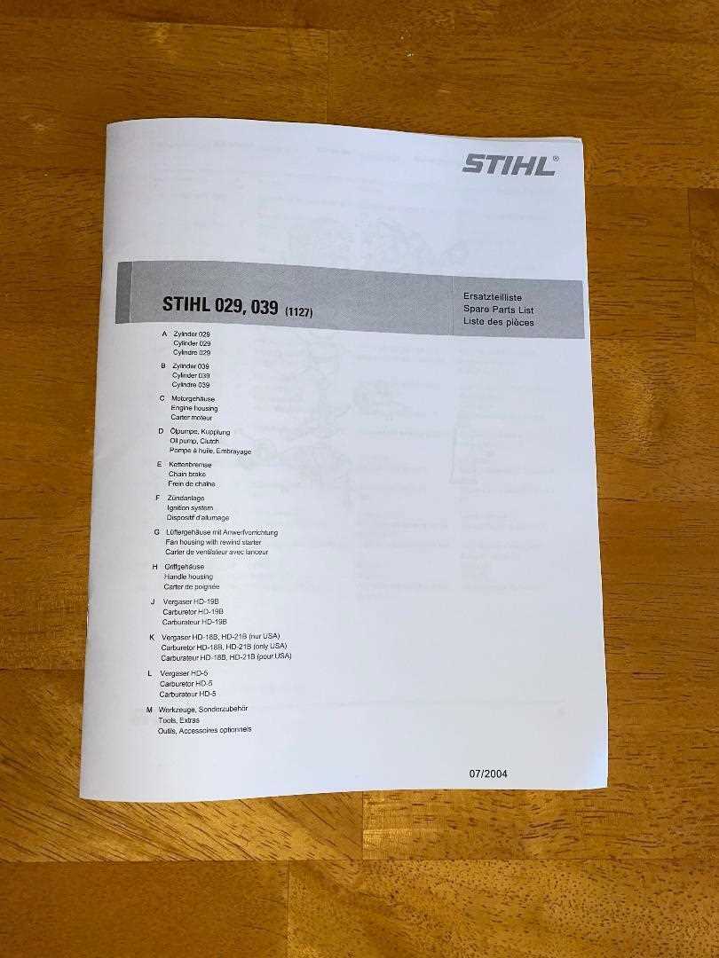 stihl ms 291 chainsaw parts diagram