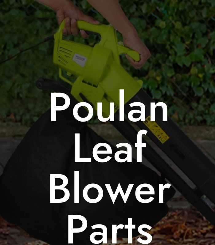 poulan pro leaf blower parts diagram