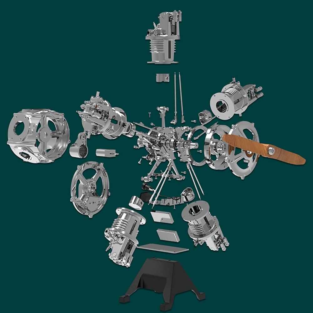 radial engine parts diagram