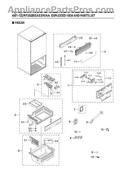 samsung rf266aers parts diagram