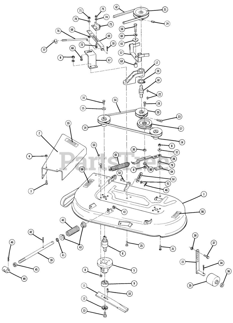 toro push mower parts diagram