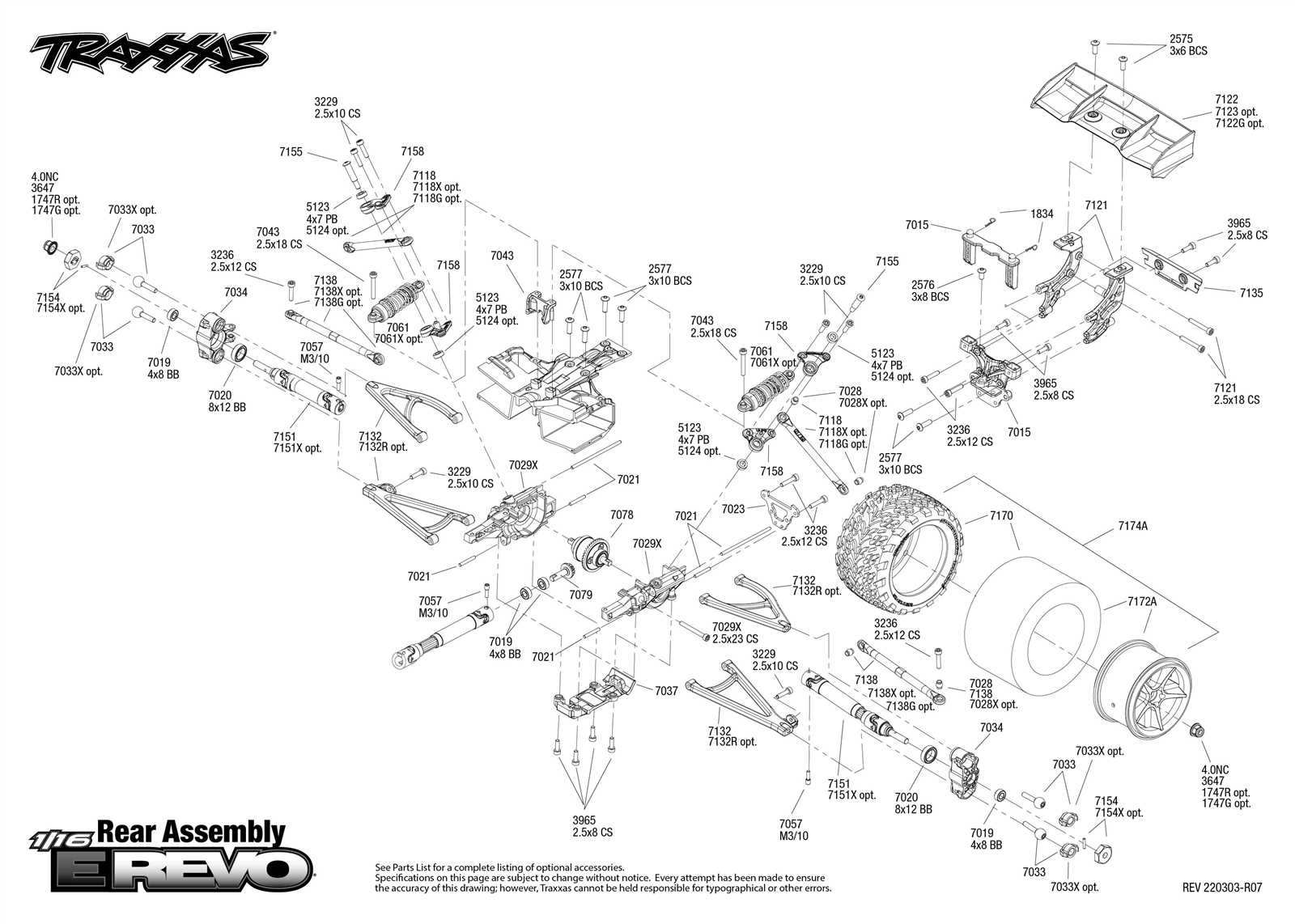 traxxas mini e revo parts diagram