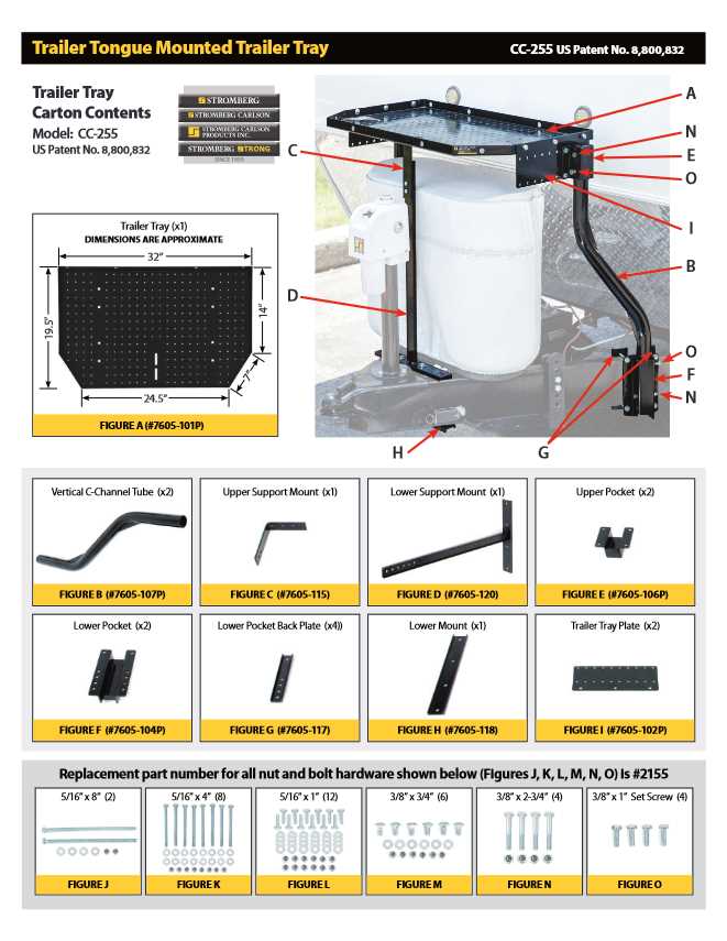 trailer tongue parts diagram