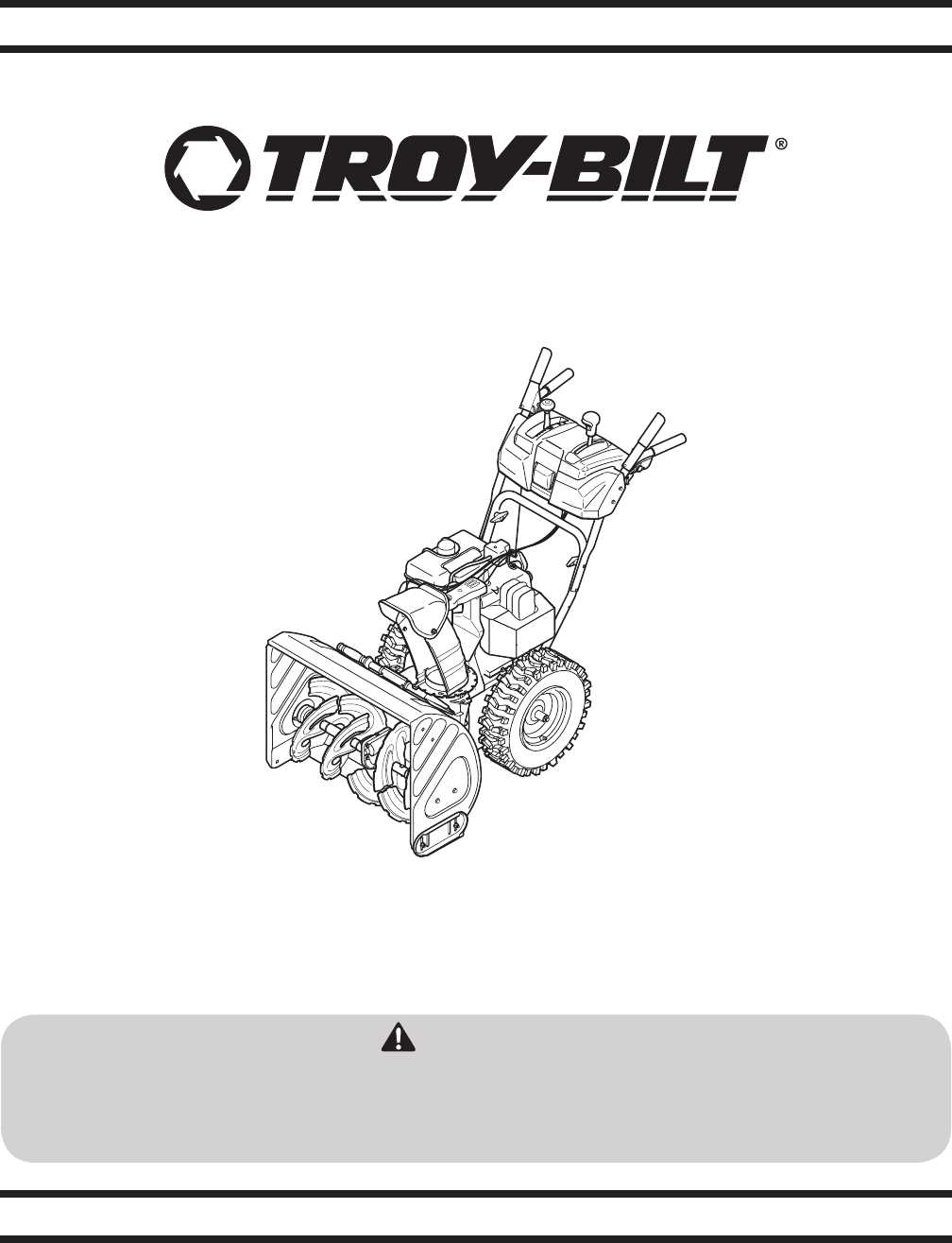 troy bilt snowblower parts diagram