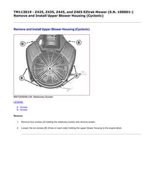 z465 parts diagram