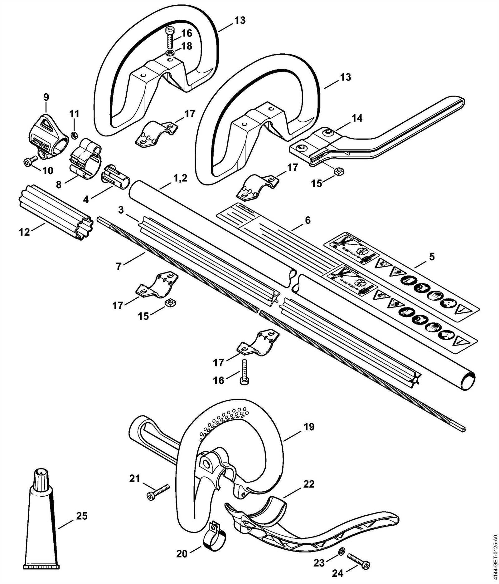 stihl fsa 56 parts diagram