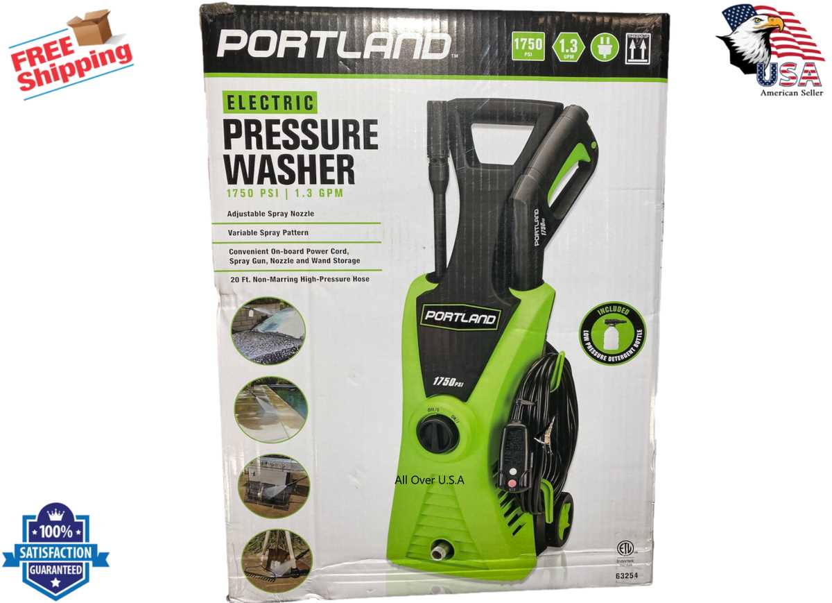 portland 1750 psi pressure washer parts diagram