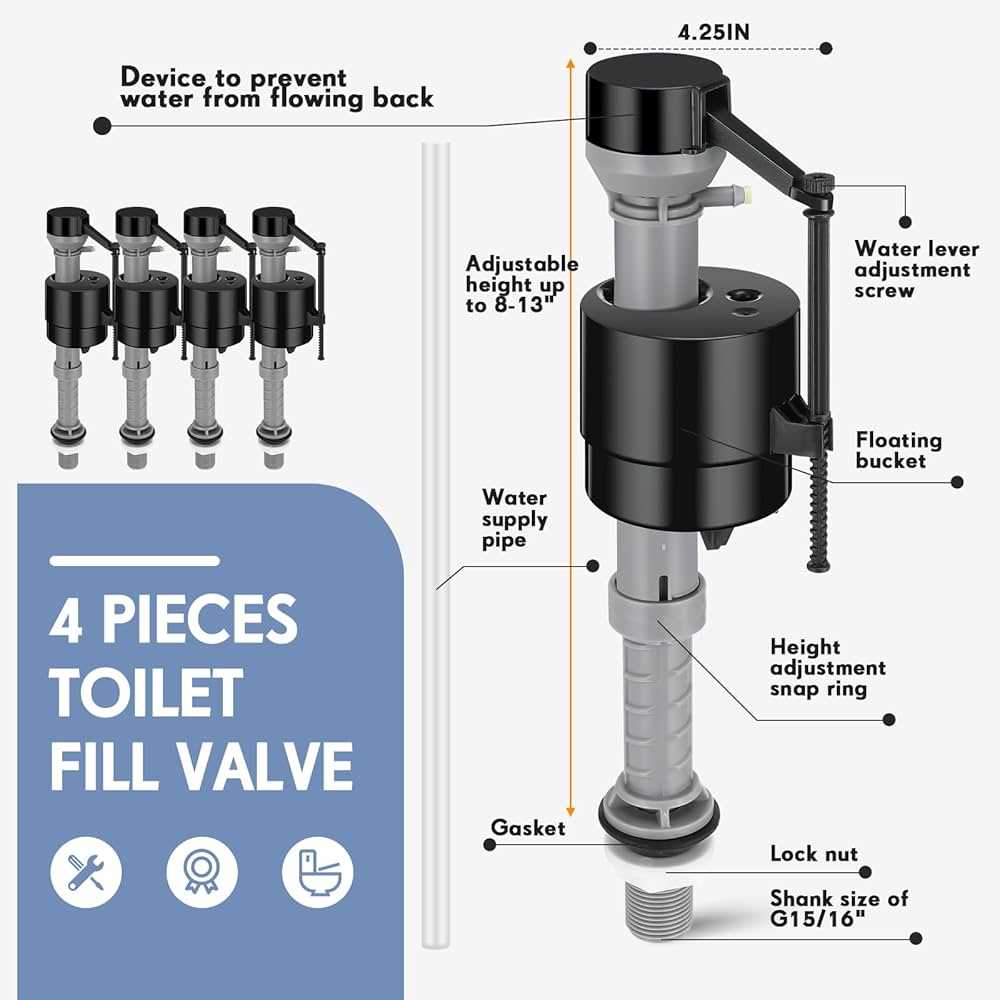 toilet parts diagram in tank