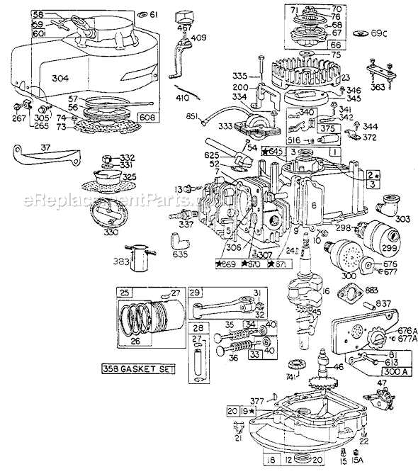 vanguard engine parts diagram