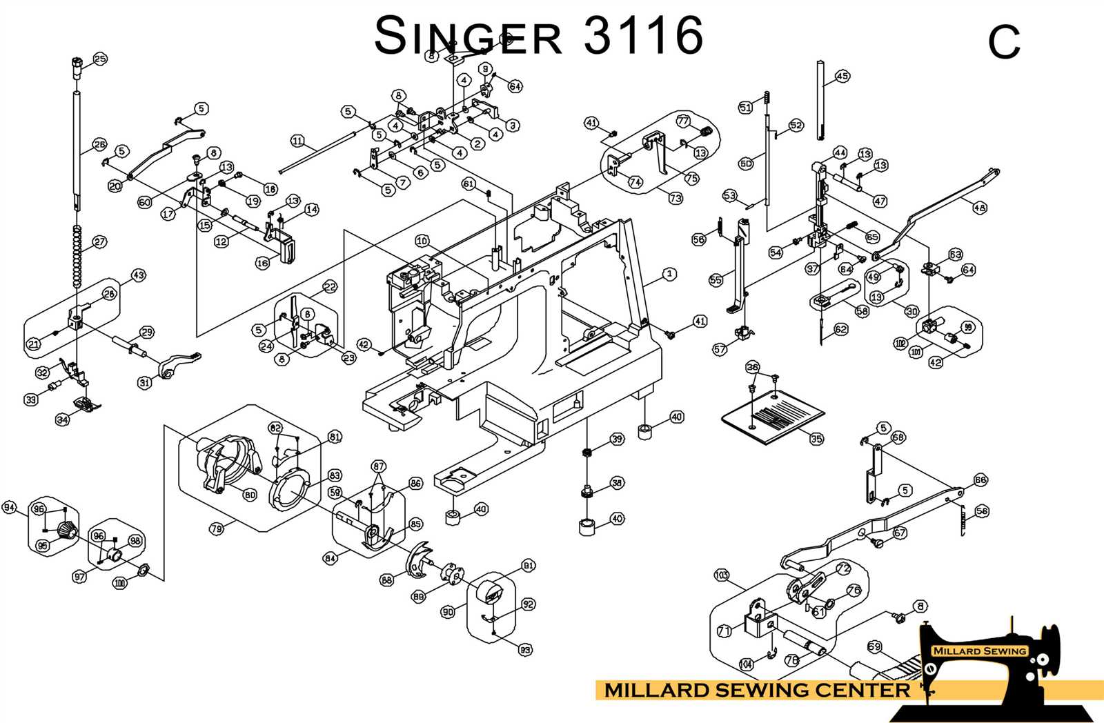 singer stylist 513 parts diagram