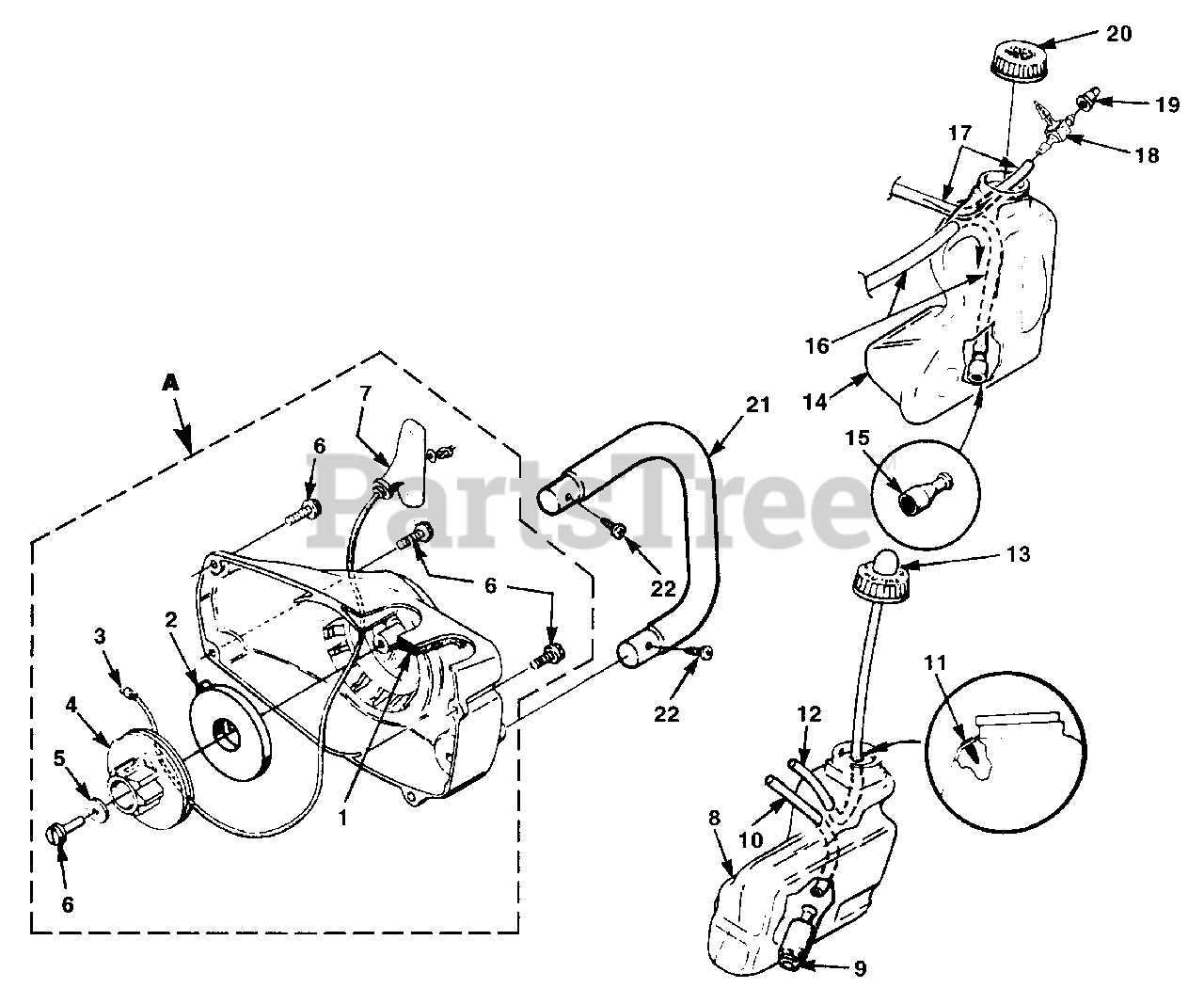 homelite super 2 chainsaw parts diagram