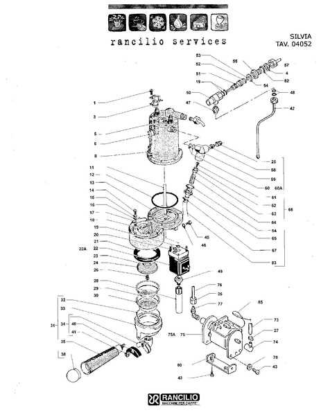 rancilio silvia parts diagram