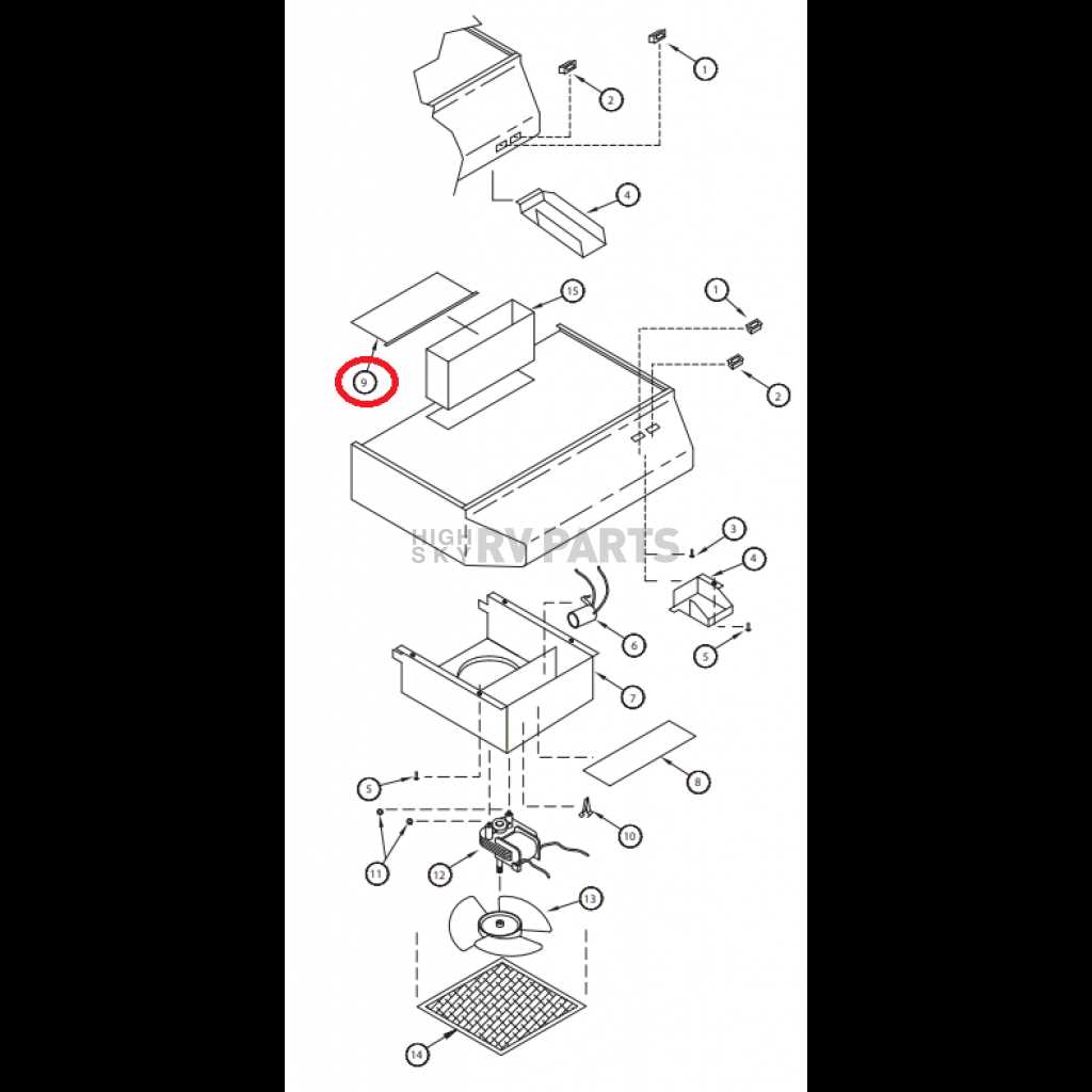 vent hood parts diagram