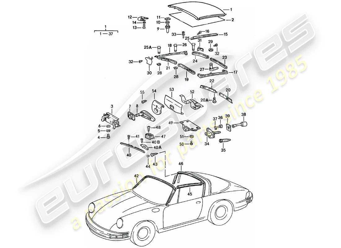 porsche parts diagram