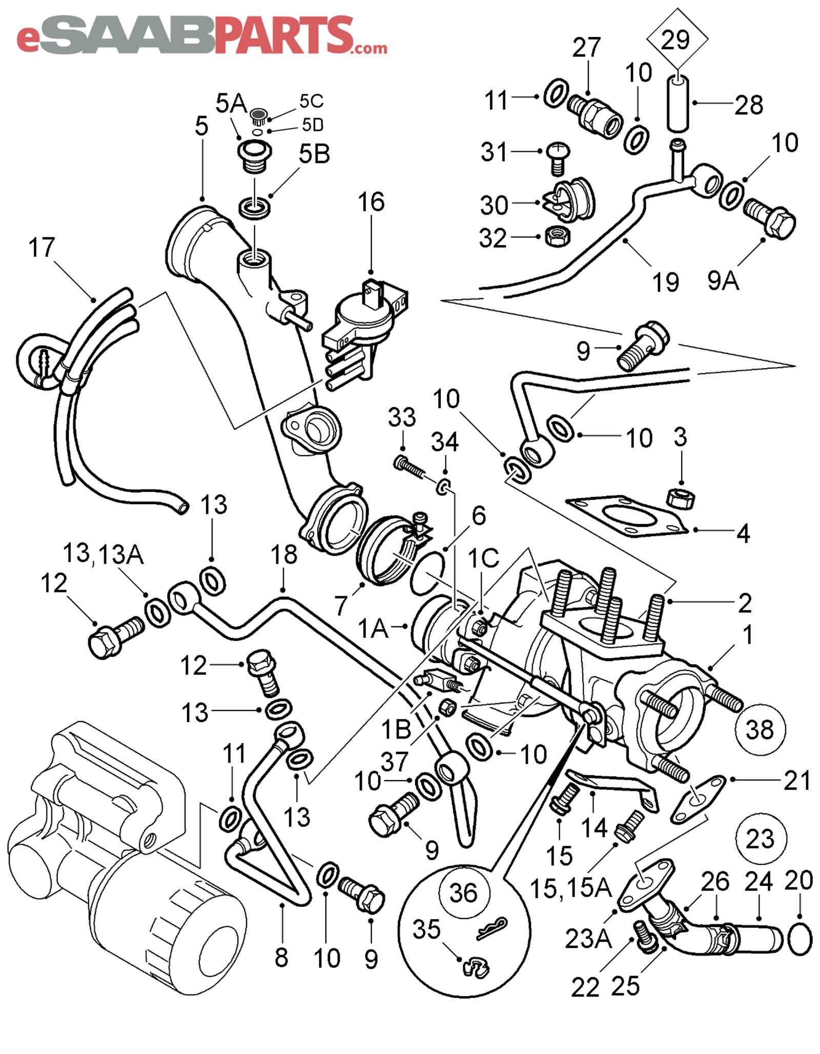 turbo parts diagram