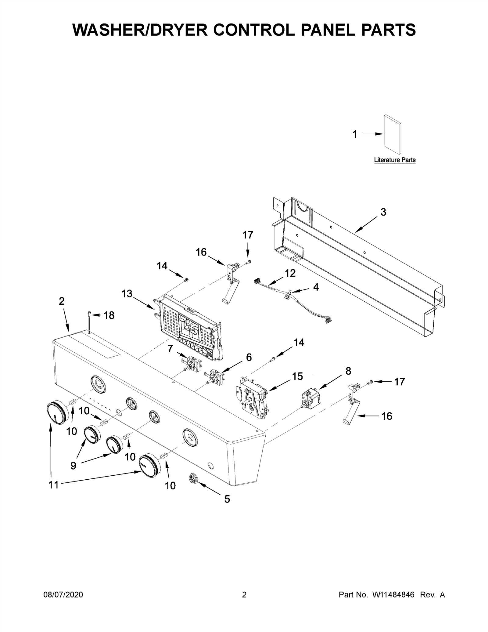 whirlpool washing machine parts diagram