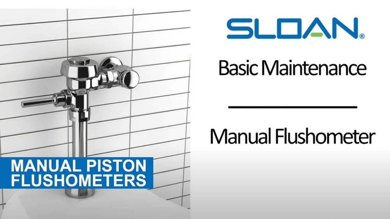 sloan flushometer parts diagram