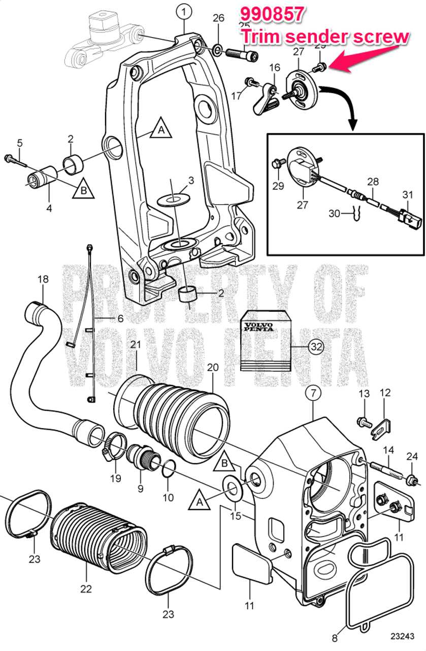 volvo penta dps outdrive parts diagram