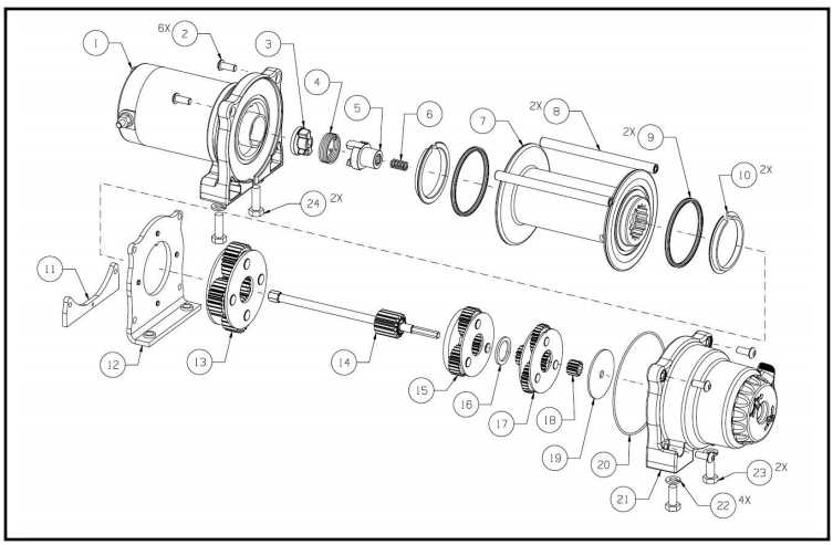 polaris 3500 winch parts diagram