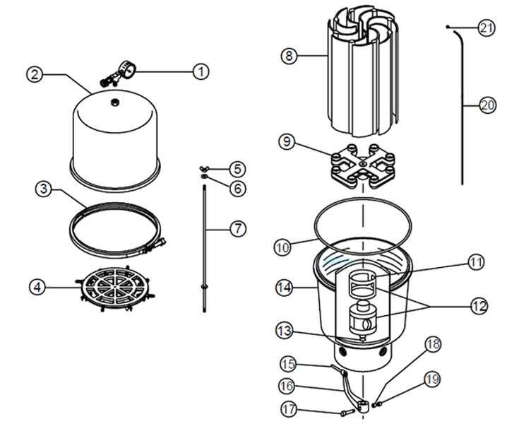 pentair sand filter parts diagram