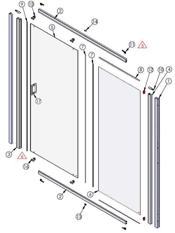 parts of a shower diagram