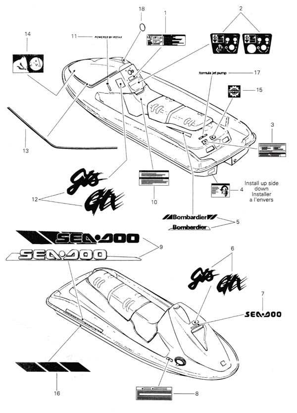 seadoo gtx parts diagram
