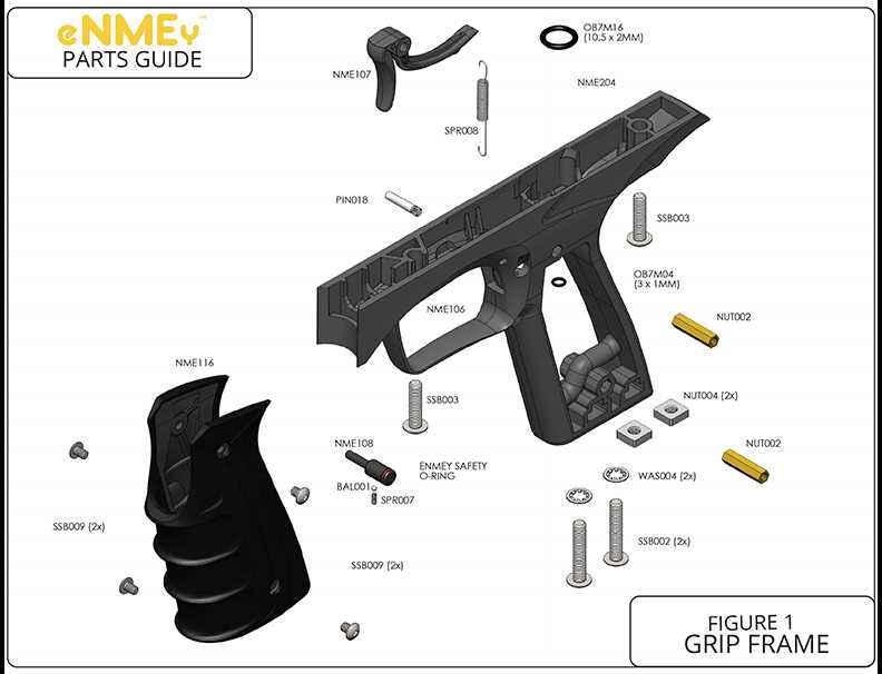 tippmann a 5 parts diagram