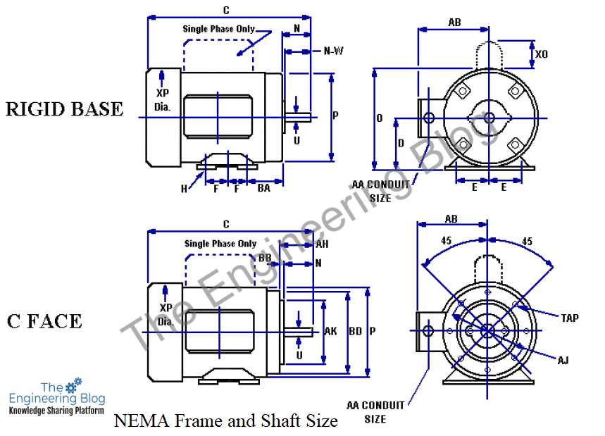 small electric motor parts diagram