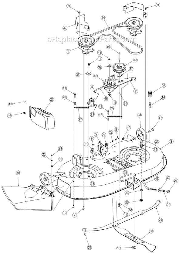 yard machine riding lawn mower parts diagram