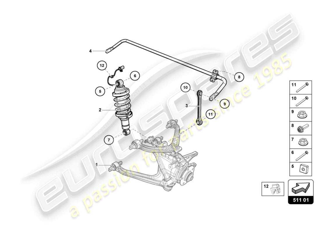 shock absorber parts diagram