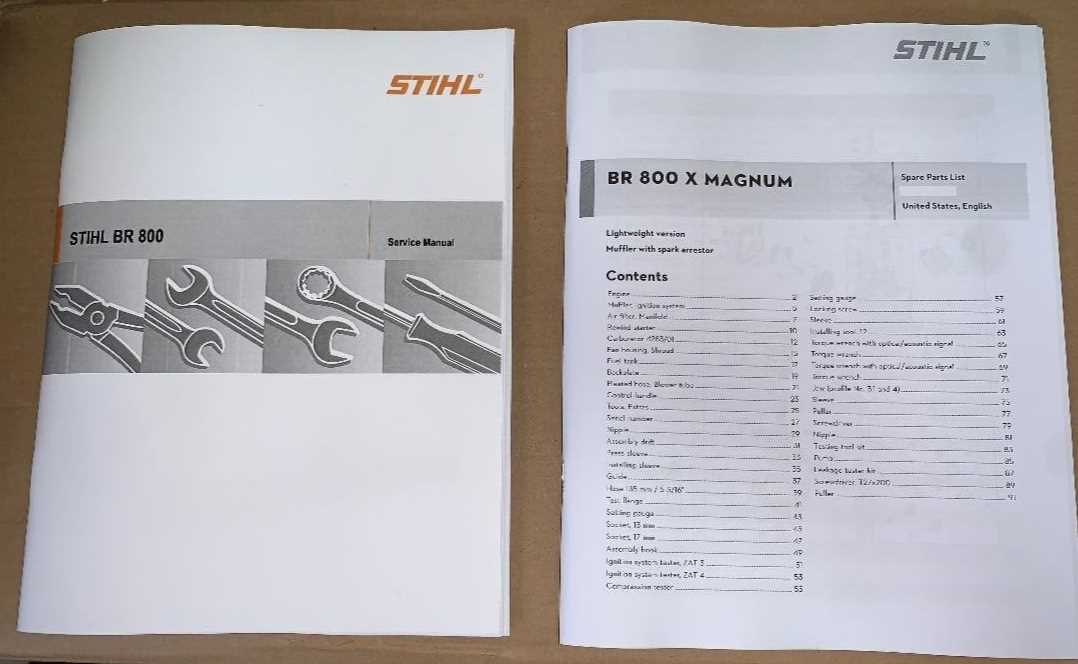 stihl br 800x parts diagram