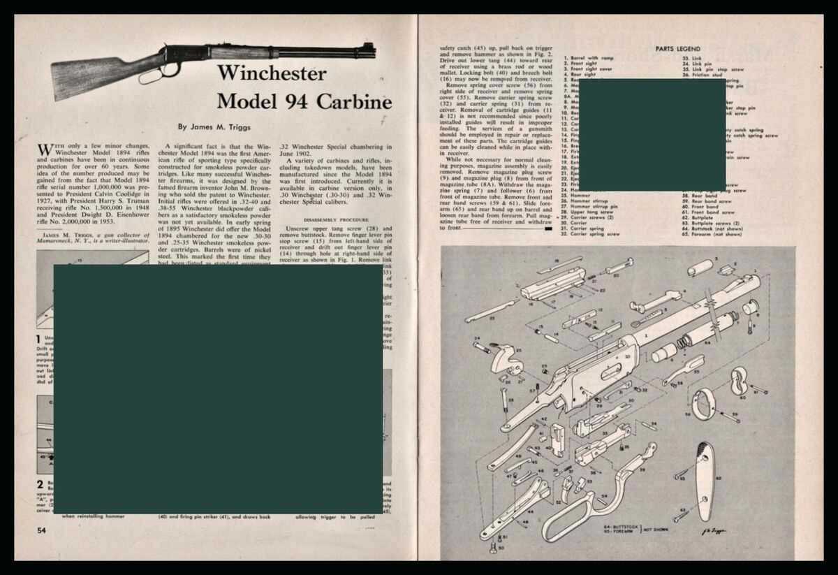 winchester 94 parts diagram