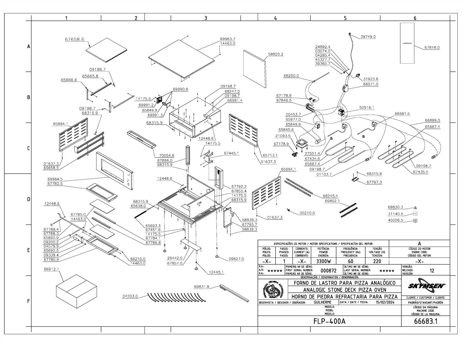 u.s. range parts diagram