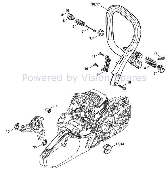 stihl 291 parts diagram