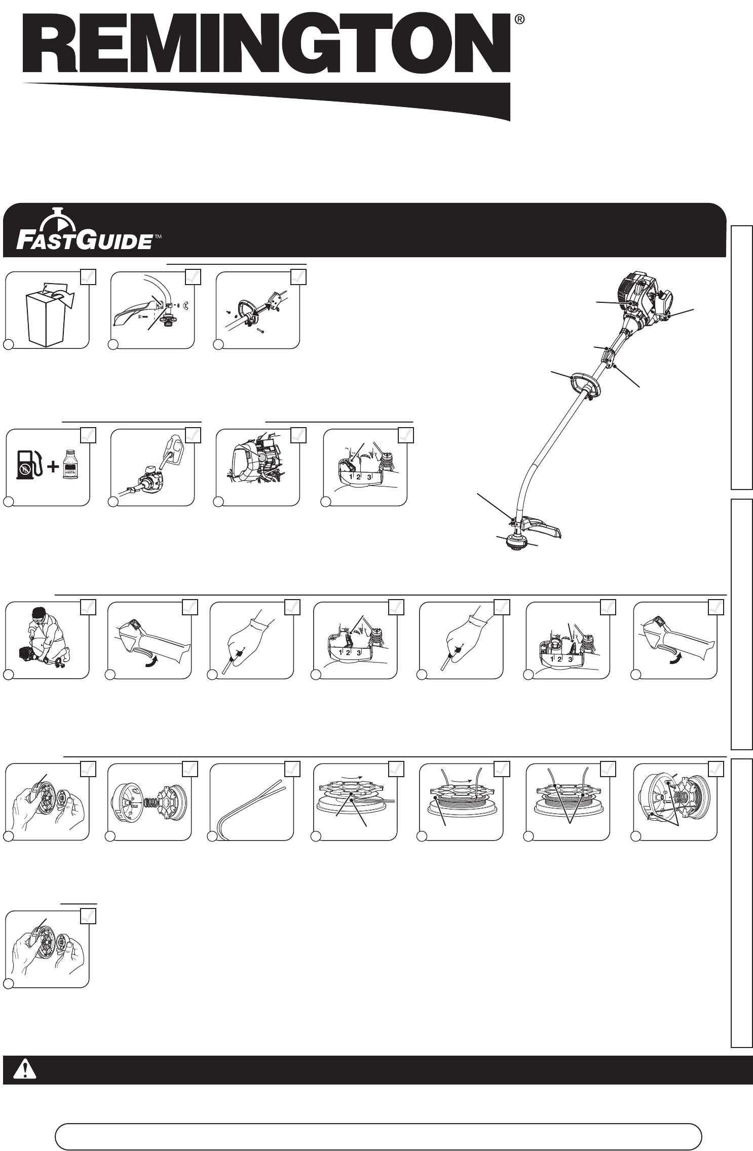 remington string trimmer parts diagram