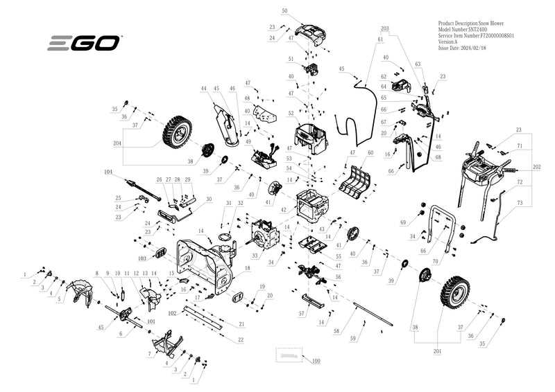 sun joe parts diagram