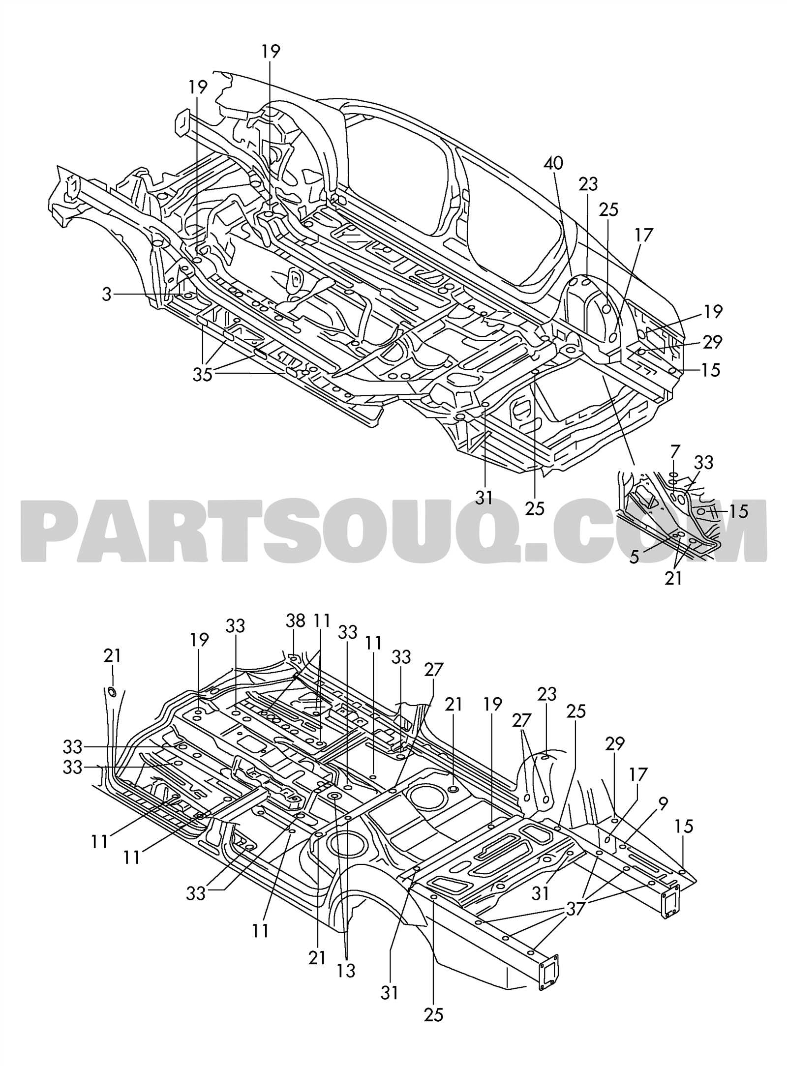 vw cc parts diagram