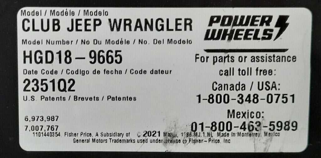 power wheels jeep parts diagram