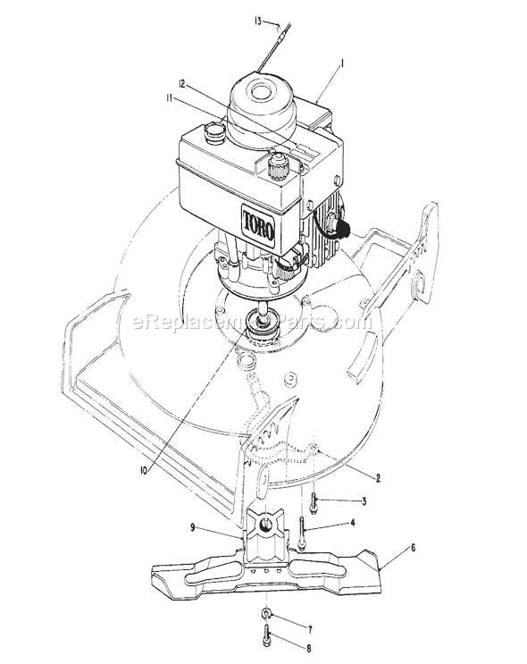 toro 22 recycler parts diagram