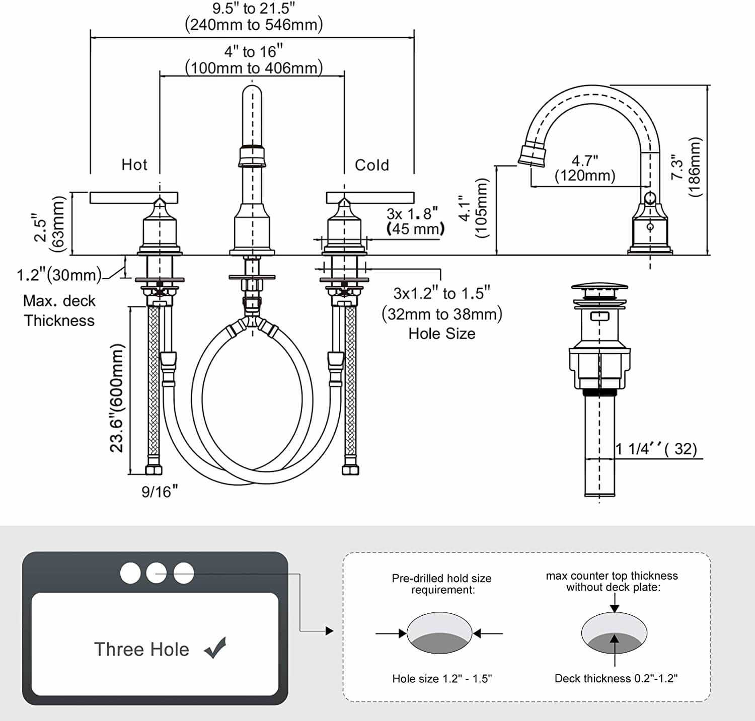 pop up drain parts diagram