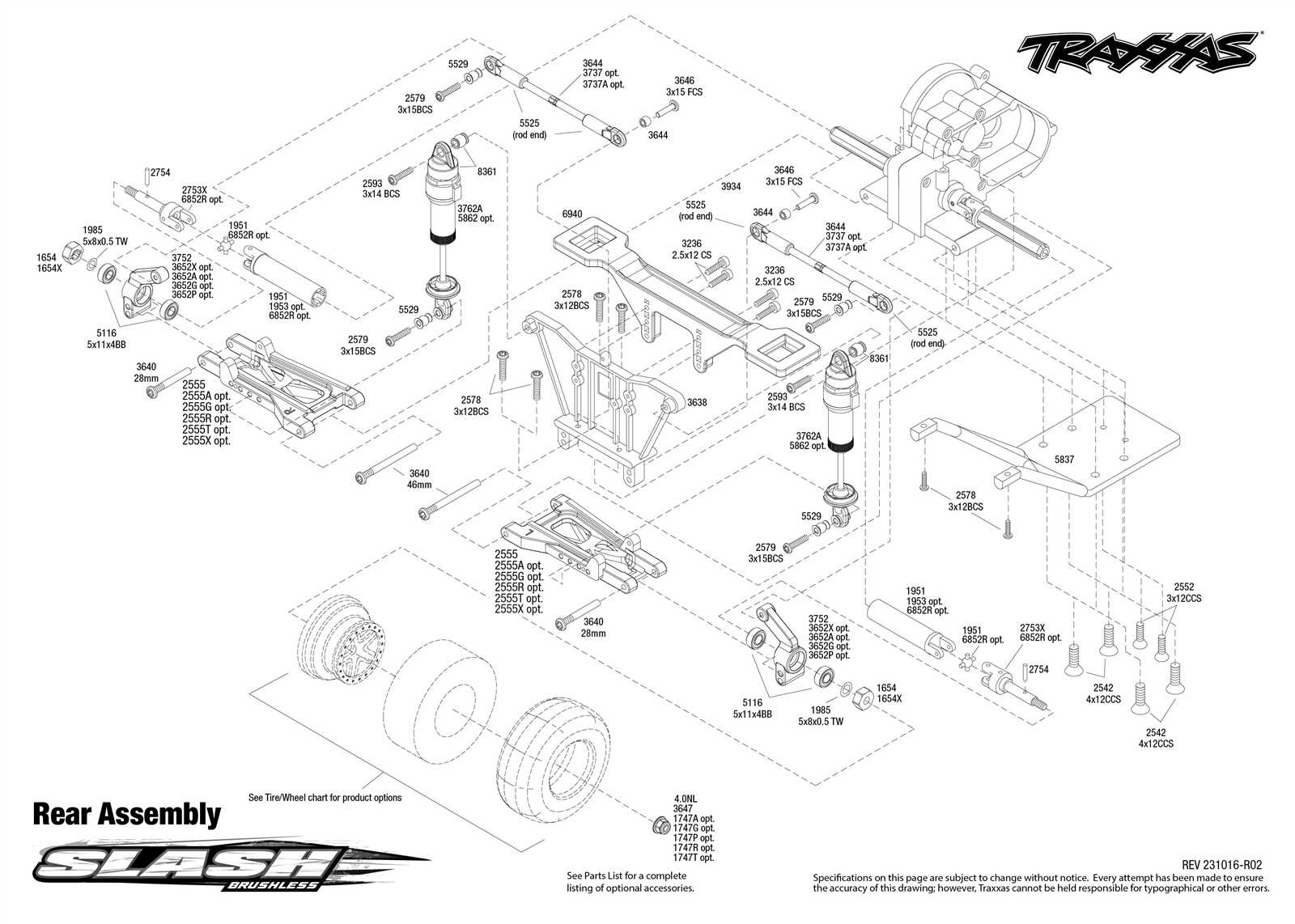 traxxas udr parts diagram