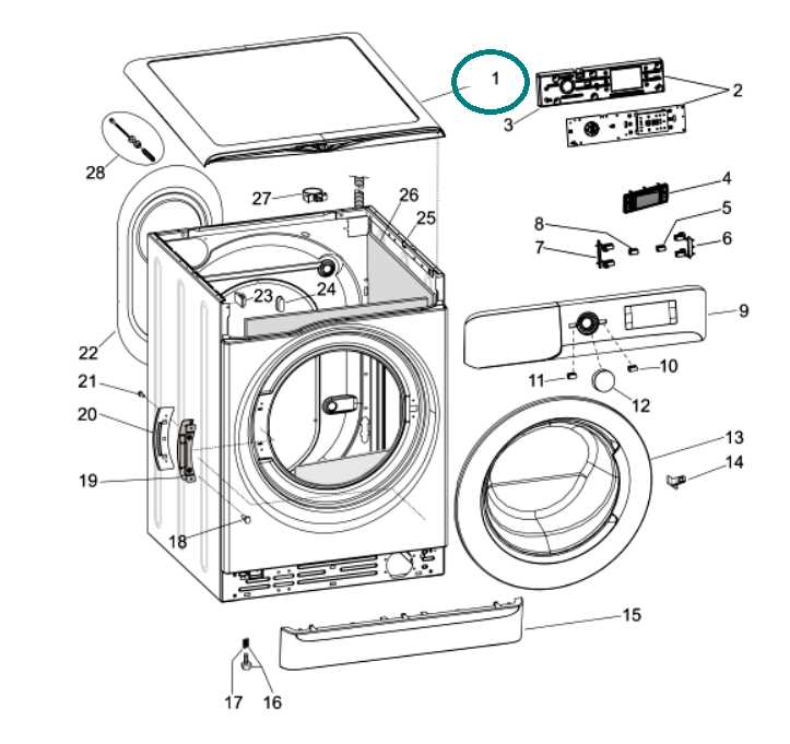 whirlpool washing machine parts diagram