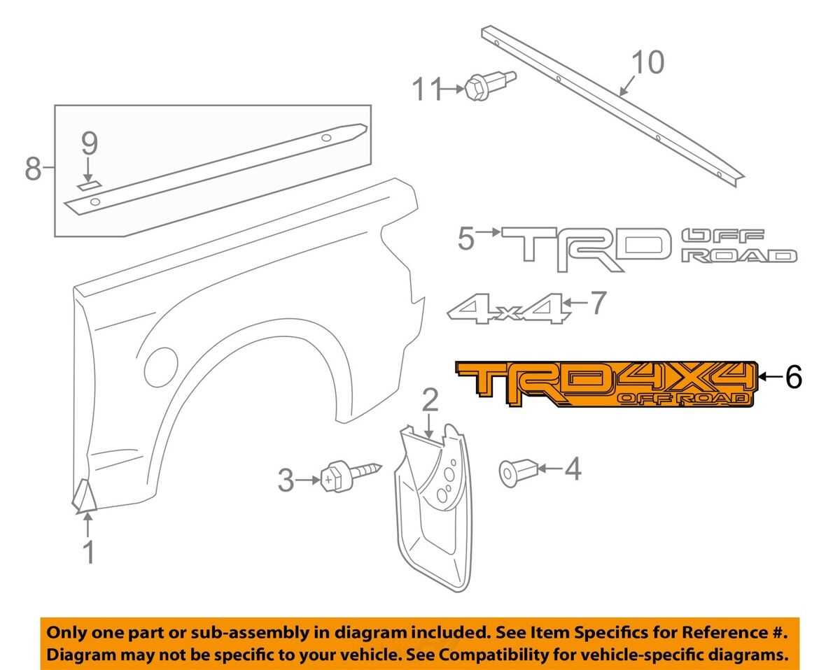 tacoma parts diagram