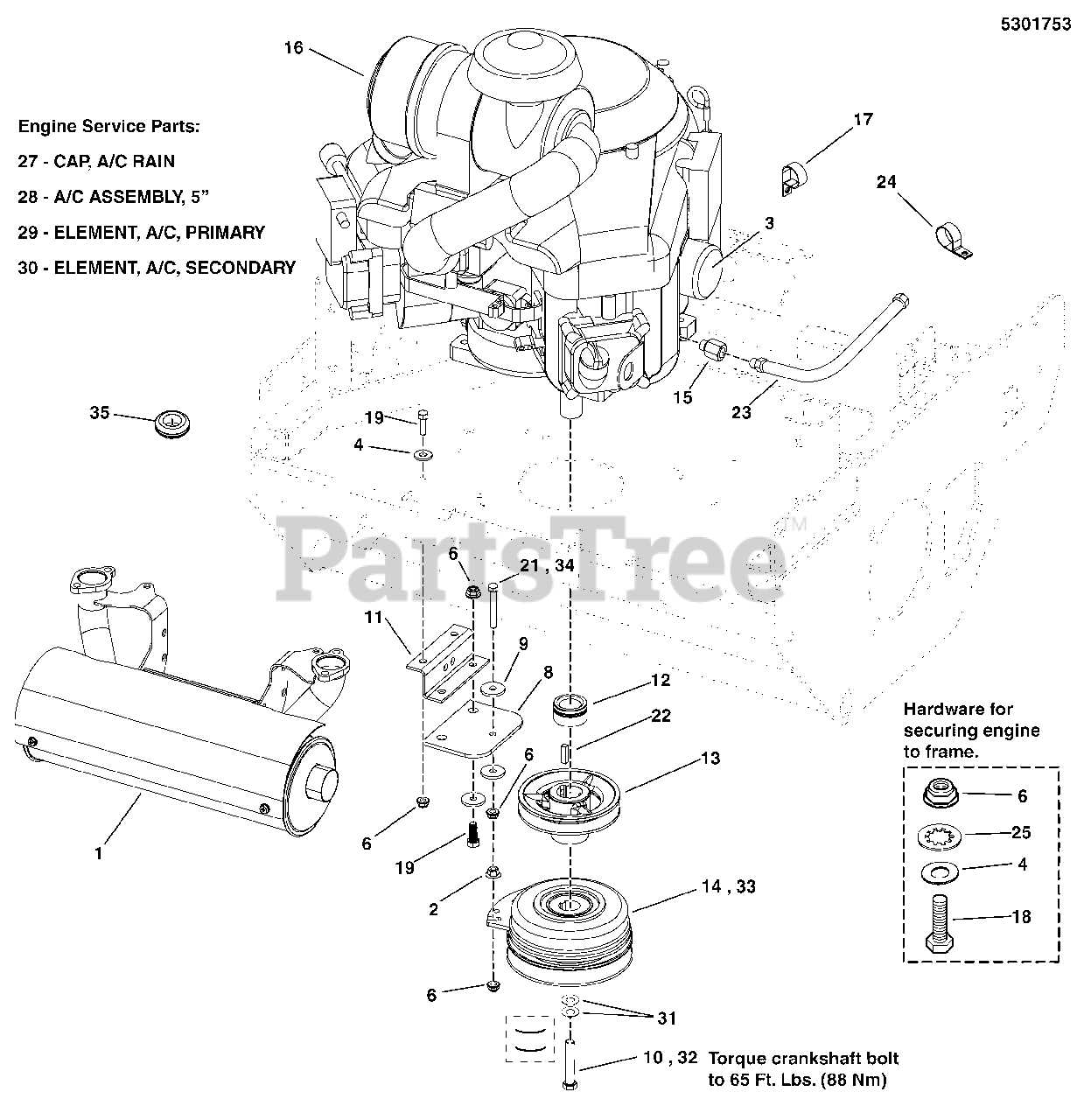 briggs stratton 16 hp vanguard parts diagram