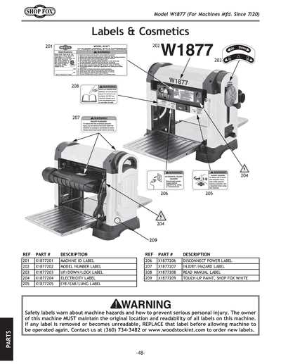 ridgid planer parts diagram