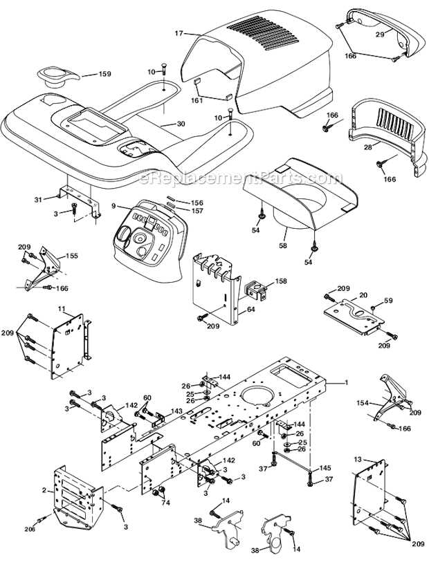 poulan pro 220 parts diagram