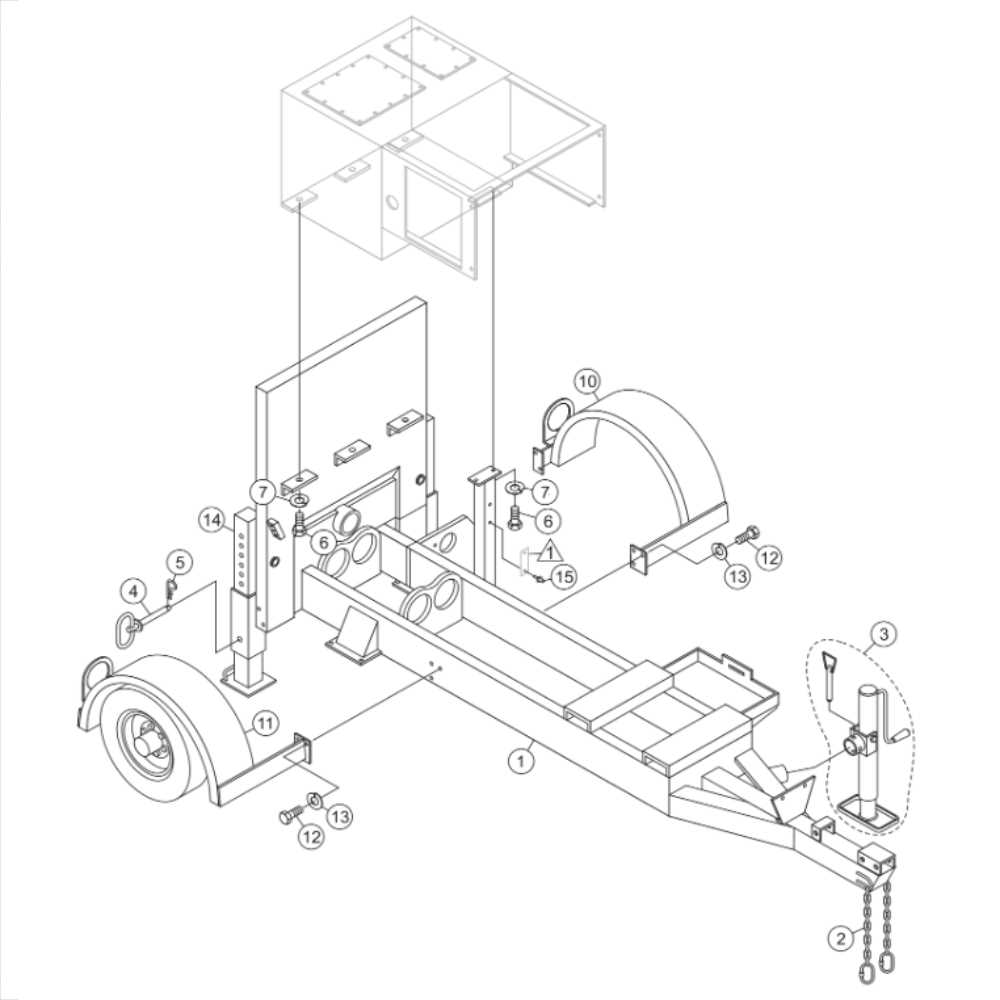 tow dolly parts diagram