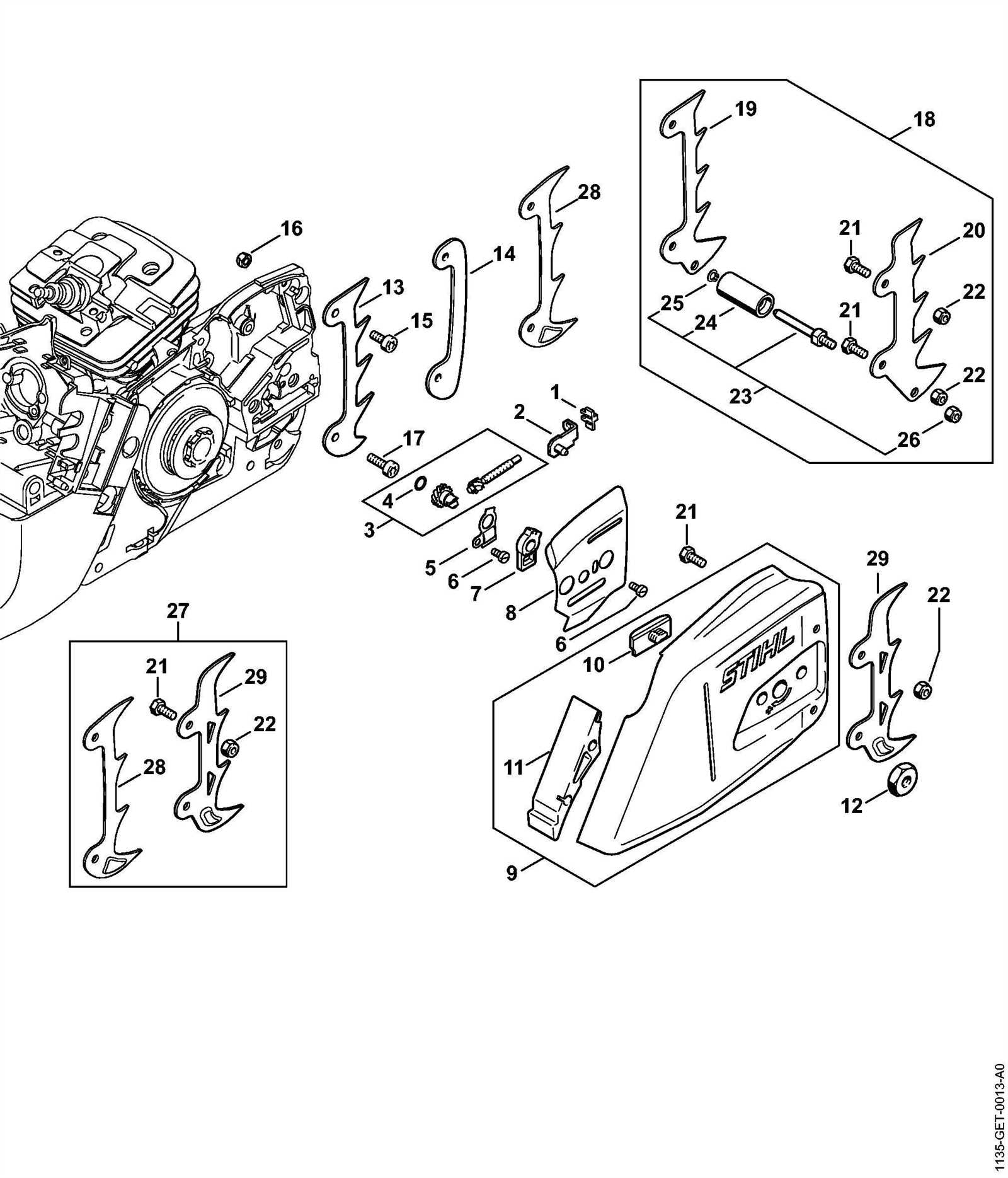 stihl 023c parts diagram